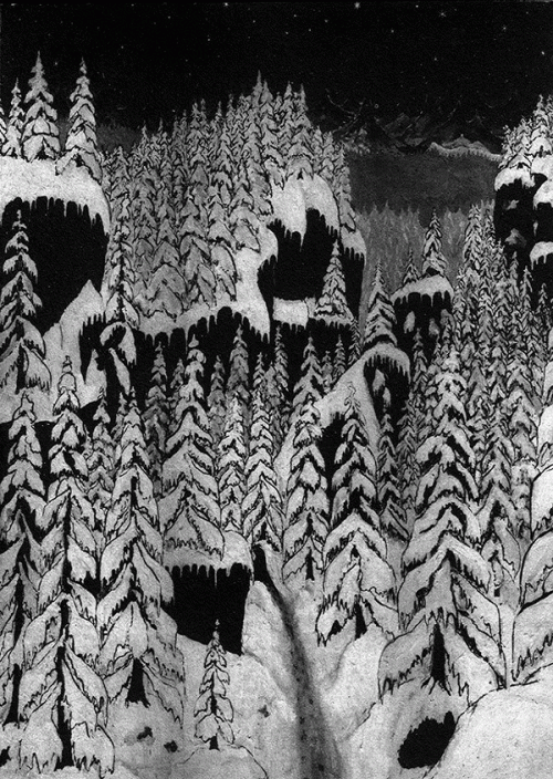 Paysage D'Hiver : Schattengang